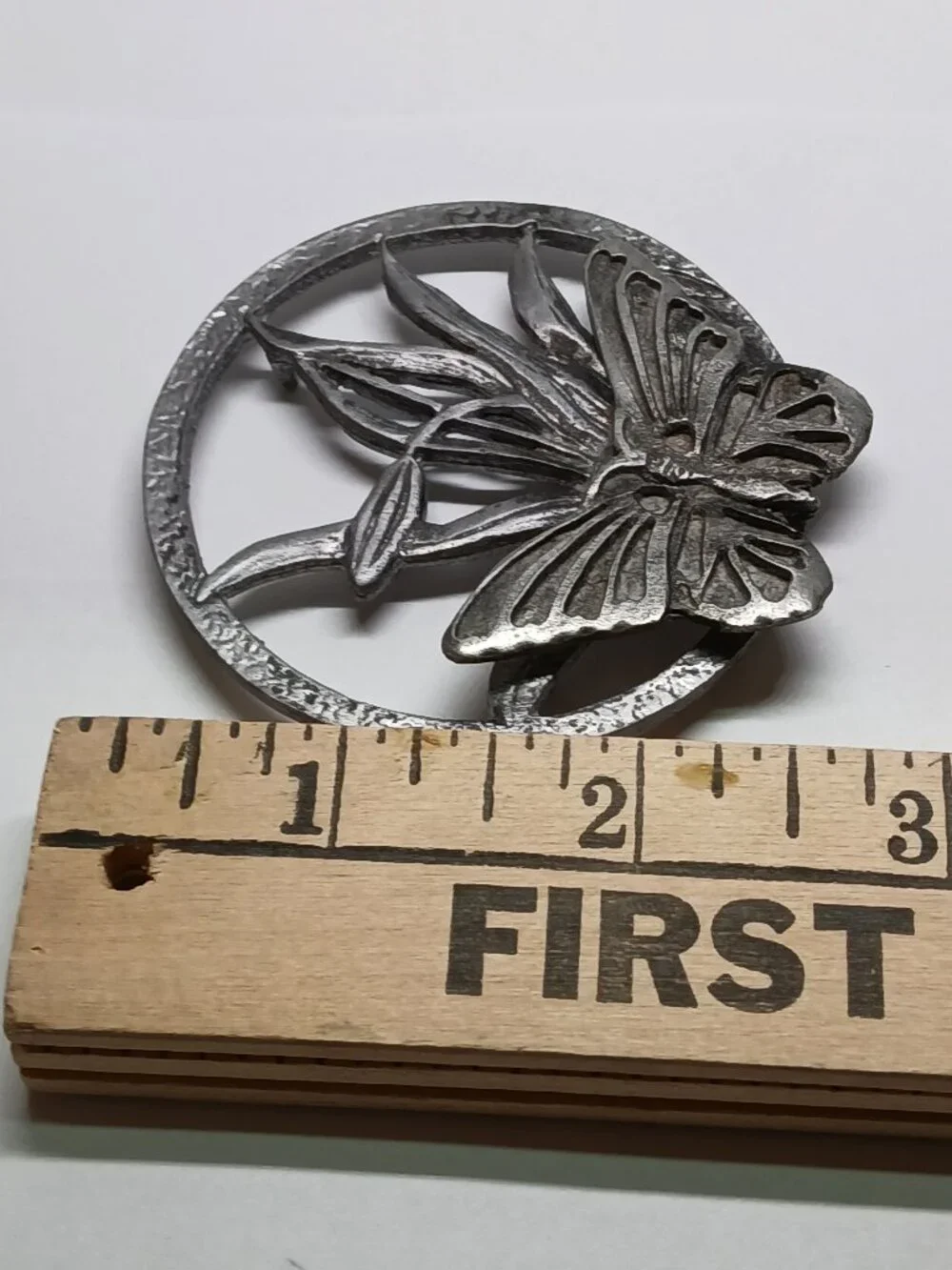 Vintage Metzke Pewter 1975 Trinket Potpurri Candle Jar Lid 2.5